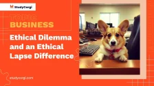 Ethical Dilemma and an Ethical Lapse Difference