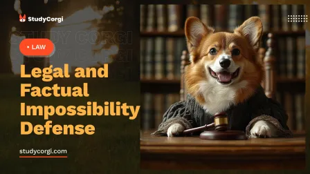 Legal and Factual Impossibility Defense
