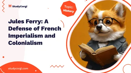 Jules Ferry: A Defense of French Imperialism and Colonialism