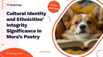 Cultural Identity and Ethnicities’ Integrity Significance in Mora’s Poetry