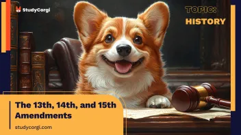 The 13th, 14th, and 15th Amendments