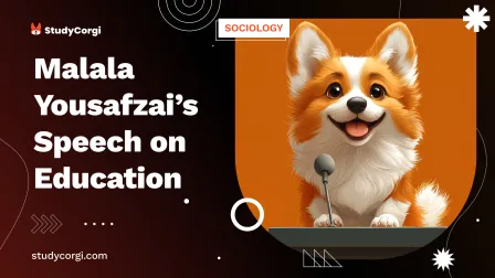 Malala Yousafzai’s Speech on Education