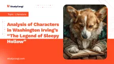Analysis of Characters in Washington Irving’s “The Legend of Sleepy Hollow”