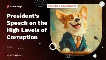 President’s Speech on the High Levels of Corruption