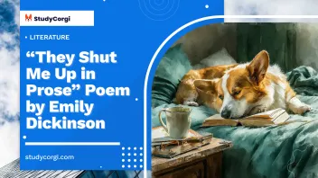 “They Shut Me Up in Prose” Poem by Emily Dickinson
